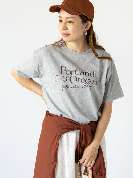 【接触冷感】フロントロゴTシャツ（オフホワイト/グレー/チャコールグレー）｜Lugnoncure（ルノンキュール）通販