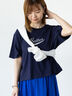 【接触冷感】フロントミニ刺繍Tシャツ（オフホワイト/ブラック/ネイビー）｜Lugnoncure（ルノンキュール）通販