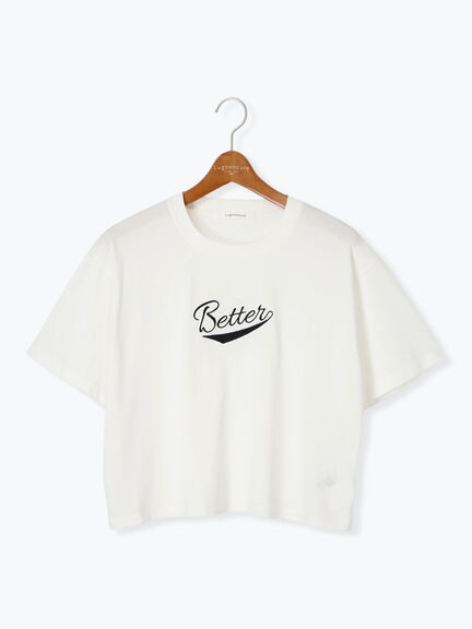 【接触冷感】フロントミニ刺繍Tシャツ（オフホワイト/ブラック/ネイビー）｜Lugnoncure（ルノンキュール）通販