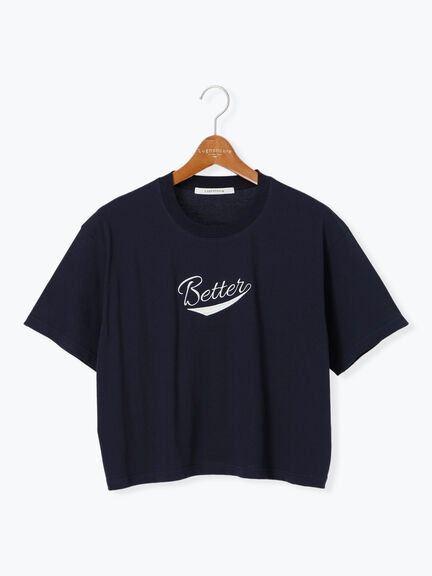 【接触冷感】フロントミニ刺繍Tシャツ（オフホワイト/ブラック/ネイビー）｜Lugnoncure（ルノンキュール）通販