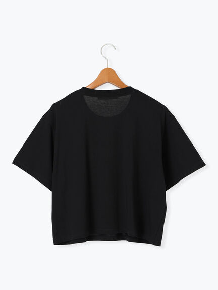 【接触冷感】フロントミニ刺繍Tシャツ（オフホワイト/ブラック/ネイビー）｜Lugnoncure（ルノンキュール）通販