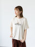 ネックレス刺繍プリントTシャツ（ベージュ）｜Lugnoncure（ルノンキュール）通販