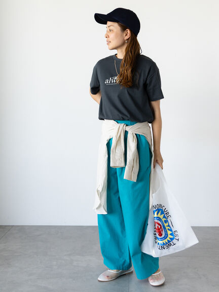 ネックレス刺繍プリントTシャツ（オフホワイト/チャコールグレー/ベージュ）｜Lugnoncure（ルノンキュール）通販