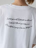 前後ロゴハーフスリーブTシャツ（オフホワイト/チャコールグレー/ブラック）｜Lugnoncure（ルノンキュール）通販