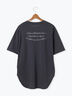 前後ロゴハーフスリーブTシャツ（オフホワイト/チャコールグレー/ブラック）｜Lugnoncure（ルノンキュール）通販