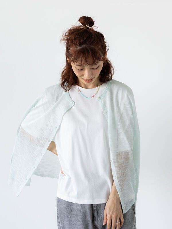 obli オブリ　スラブカーディガン　新品 Yo Kinoshita × Olu.】ハンドメイドスラブカーディガン