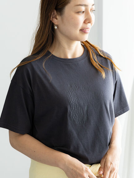 【接触冷感】動物モチーフプリントTシャツ（オフホワイト/グレー/チャコールグレー）｜Lugnoncure（ルノンキュール）通販