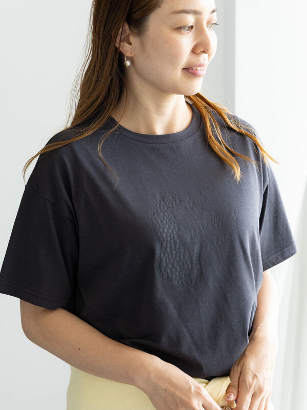 セール】 【接触冷感】動物モチーフプリントTシャツ（オフホワイト