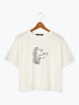 【接触冷感】動物モチーフプリントTシャツ（オフホワイト/グレー/チャコールグレー）｜Lugnoncure（ルノンキュール）通販