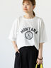 【接触冷感】カレッジ風プリントBIGTシャツ（オフホワイト）｜Lugnoncure（ルノンキュール）通販