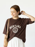 【接触冷感】カレッジ風プリントBIGTシャツ（ブラウン）｜Lugnoncure（ルノンキュール）通販