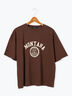 【接触冷感】カレッジ風プリントBIGTシャツ（オフホワイト/ブラック/ブラウン）｜Lugnoncure（ルノンキュール）通販