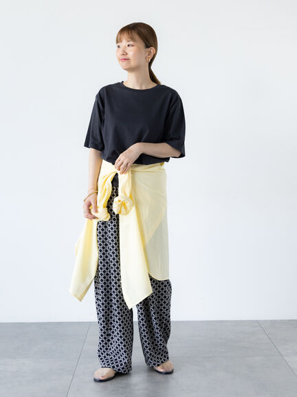 【接触冷感】クルーネックTシャツ（オフホワイト/チャコールグレー/ブラック/ネイビー）｜Lugnoncure（ルノンキュール）通販