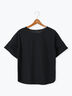 プレーティング袖タックTシャツ（オフホワイト/チャコールグレー/ブラック/ブラウン/カーキ）｜Lugnoncure（ルノンキュール）通販