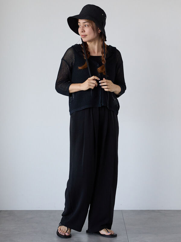 Curensology ブラック　メッシュカーディガン Curensology ブラック メッシュカーディガン spring collection