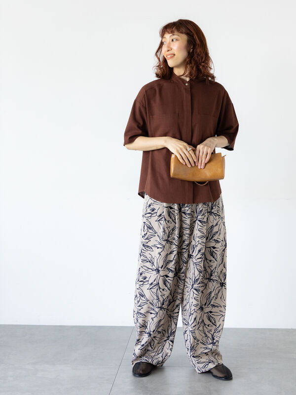 ICHI Antiquities noir サーカスパンツ ベージュ 219122003.jpg