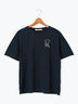 前後エンブロイダリーTシャツ（オフホワイト/ブラウン/ネイビー）｜Lugnoncure（ルノンキュール）通販