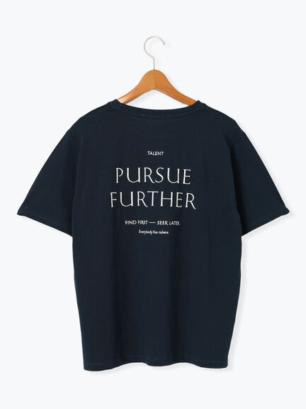 前後エンブロイダリーTシャツ（オフホワイト/ブラウン/ネイビー）｜Lugnoncure（ルノンキュール）通販