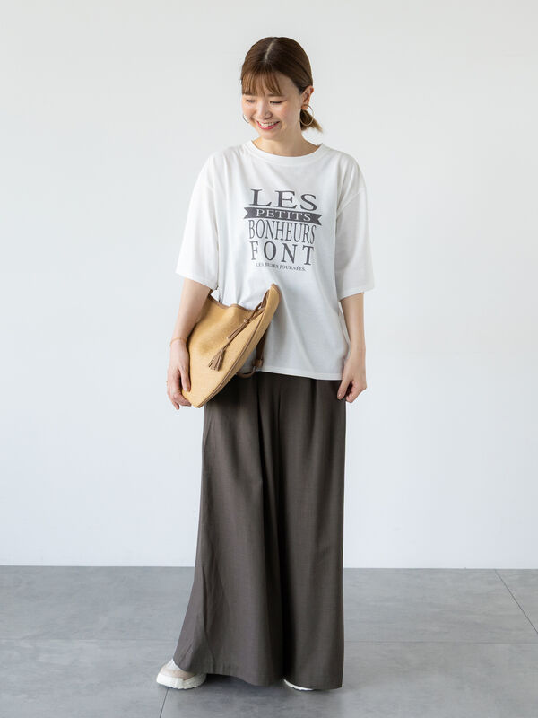 【ルメランジュ】［美品］ワイドパンツ　カーキ　Mサイズ 楽天市場】ルメランジュ ルメランジェ Le Melange パンツ PANTS