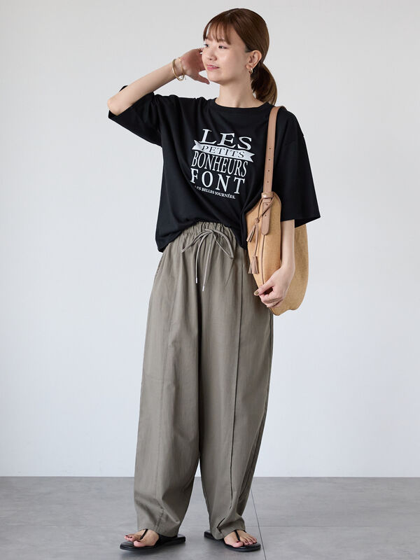 K9-666号 ランシャン & K9-66号 ヨクル セット セール】 フロントBIGロゴTシャツ（オフホワイト/ブラック