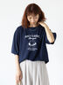 ハンバーガーモチーフプリントTシャツ（オフホワイト/ブラック/ネイビー）｜Lugnoncure（ルノンキュール）通販