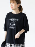 ハンバーガーモチーフプリントTシャツ（ブラック）｜Lugnoncure（ルノンキュール）通販