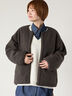 リバーシブルボアブルゾン（チャコールグレー）｜Lugnoncure（ルノンキュール）通販