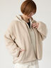 リバーシブルボアブルゾン（ベージュ）｜Lugnoncure（ルノンキュール）通販