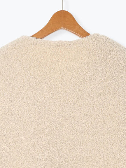 リバーシブルボアブルゾン（オフホワイト/チャコールグレー/ベージュ/モカ）｜Lugnoncure（ルノンキュール）通販