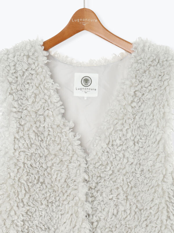 期間限定】 ミドルボアベスト（オフホワイト/チャコールグレー