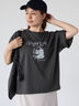 パンケーキモチーフTシャツ（オフホワイト/チャコールグレー/ブラック）｜Lugnoncure（ルノンキュール）通販