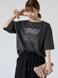 かすれロゴプリントTシャツ（チャコールグレー）｜Lugnoncure（ルノンキュール）通販