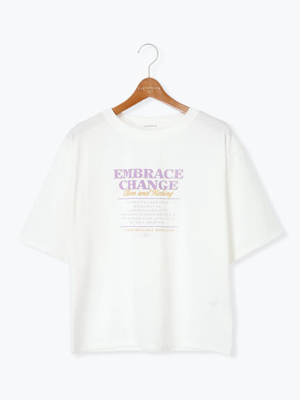 かすれロゴプリントTシャツ（オフホワイト/チャコールグレー/ブラック）｜Lugnoncure（ルノンキュール）通販