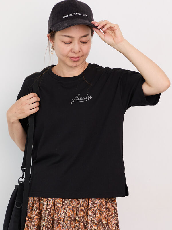 【接触冷感】ワンポイントロゴTシャツ（ブラック）｜Lugnoncure（ルノンキュール）通販