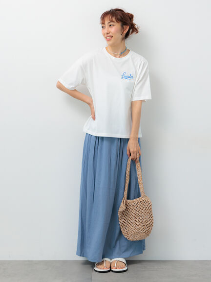 【接触冷感】ワンポイントロゴTシャツ（オフホワイト/ブラック/モカ）｜Lugnoncure（ルノンキュール）通販