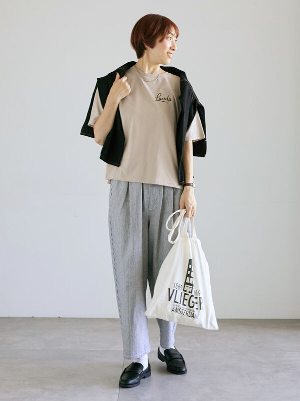 セール】 【接触冷感】ワンポイントロゴTシャツ（オフホワイト