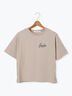 【接触冷感】ワンポイントロゴTシャツ（オフホワイト/ブラック/モカ）｜Lugnoncure（ルノンキュール）通販