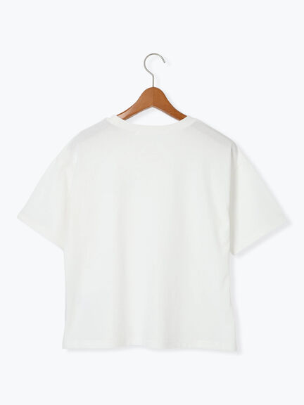 【接触冷感】ワンポイントロゴTシャツ（オフホワイト/ブラック/モカ）｜Lugnoncure（ルノンキュール）通販