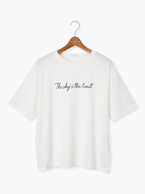 【接触冷感】筆記体ロゴBIGTシャツ（オフホワイト）｜Lugnoncure（ルノンキュール）通販