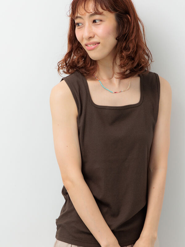 【抗菌防臭】前後2WAYタンクトップ《2025autumn catalog item》（カーキ）｜Lugnoncure（ルノンキュール）通販