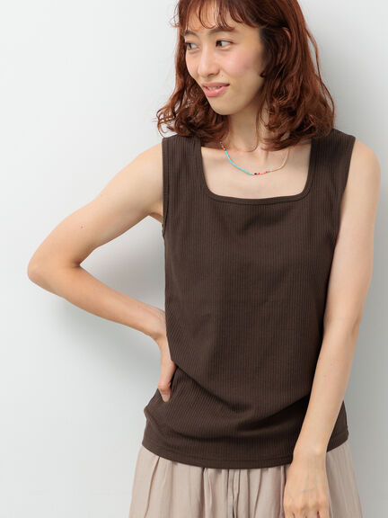 【抗菌防臭】前後2WAYタンクトップ《2025autumn catalog item》（オフホワイト/ブラック/カーキ）｜Lugnoncure（ルノンキュール）通販
