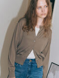 シルクタッチクルーカーディガン《2025autumn catalog item》（カーキ）｜Lugnoncure（ルノンキュール）通販