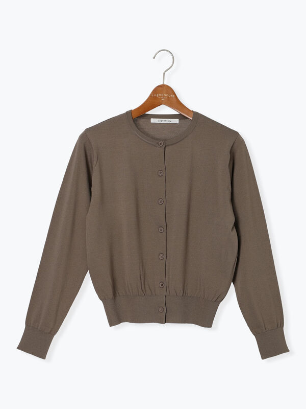 セール】 シルクタッチクルーカーディガン《2025autumn catalog