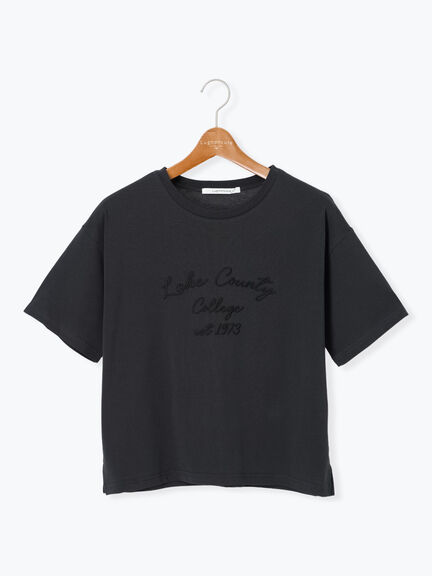 【接触冷感】刺繍ロゴTシャツ（オフホワイト/チャコールグレー/ベージュ）｜Lugnoncure（ルノンキュール）通販