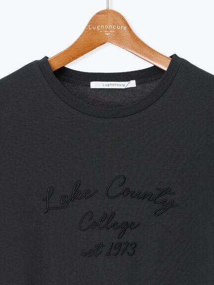 【接触冷感】刺繍ロゴTシャツ（オフホワイト/チャコールグレー/ベージュ）｜Lugnoncure（ルノンキュール）通販
