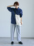 インディゴシアーシャツ《2025autumn catalog item》（ブルー/ネイビー）｜Lugnoncure（ルノンキュール）通販