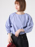 アソート袖口シャーリングブラウス（ブルー）｜Lugnoncure（ルノンキュール）通販