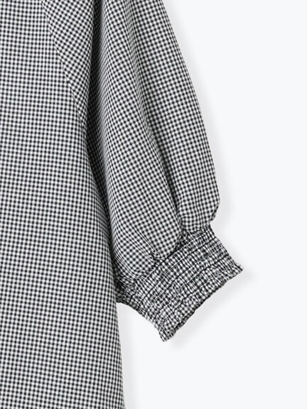 アソート袖口シャーリングブラウス（オフホワイト/チャコールグレー/ベージュ/ブラウン/ブルー）｜Lugnoncure（ルノンキュール）通販