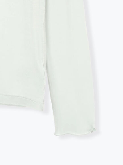 長袖シアートップス《2025autumn catalog item》（オフホワイト/ブラック/ピンク/ブルー）｜Lugnoncure（ルノンキュール）通販