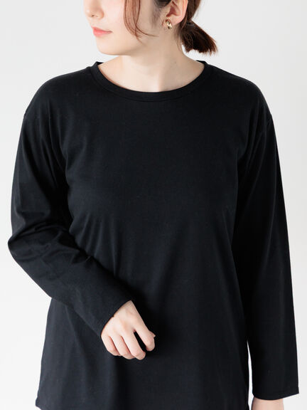 無地/ボーダー天竺トップス（オフホワイト/ホワイト/ブラック）｜Lugnoncure（ルノンキュール）通販